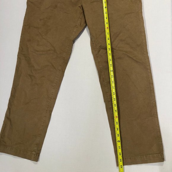 American Eagle Mens Size 40x36 Tan Khakis Cotton Original Straight Flex Jeans - Picture 6 of 7
